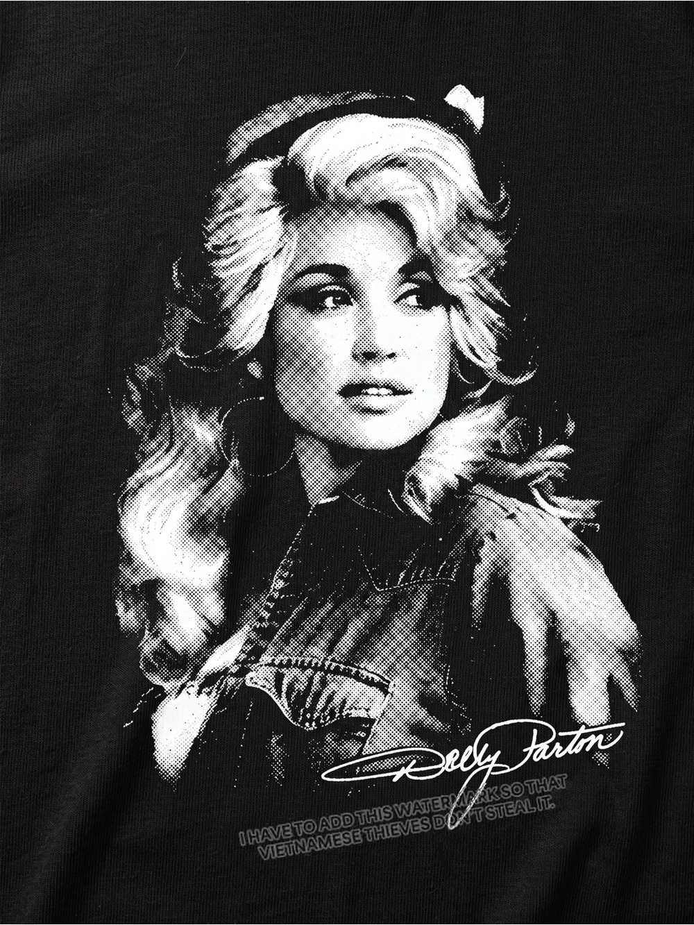 Dolly Parton Signature Vintage Music Graphic Tee Classic Cowgirl Legend T-Shirt - Picture 2 of 2